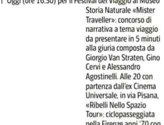 Il Corriere Fiorentino – Festival del Viaggio