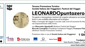 Leonardo in scooter al Museo Piaggio