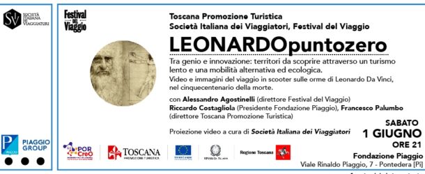 Leonardo in scooter al Museo Piaggio