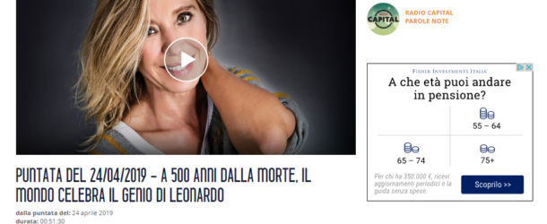 Radio Capital – A 500 anni dalla morte, il mondo celebra il genio di Leonardo